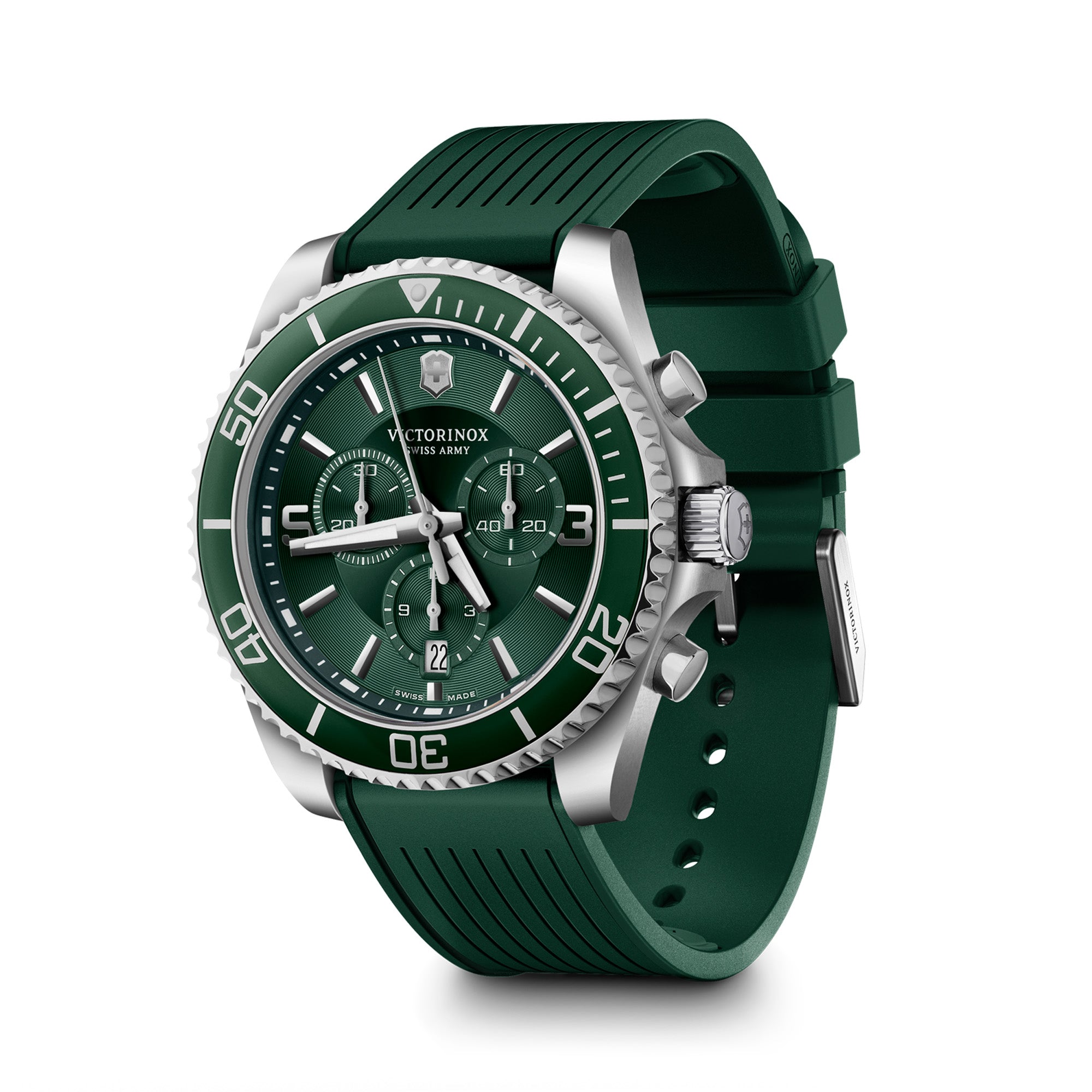 Victorinox Maverick 43 mm Green Dial Men Chrono Watch 249185
