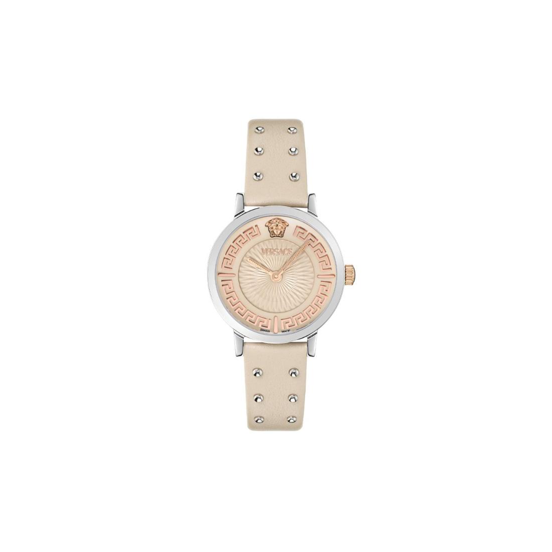 Versace Greca Fortuna 35 mm Ivory Dial Women Analog Watch VE0A00125