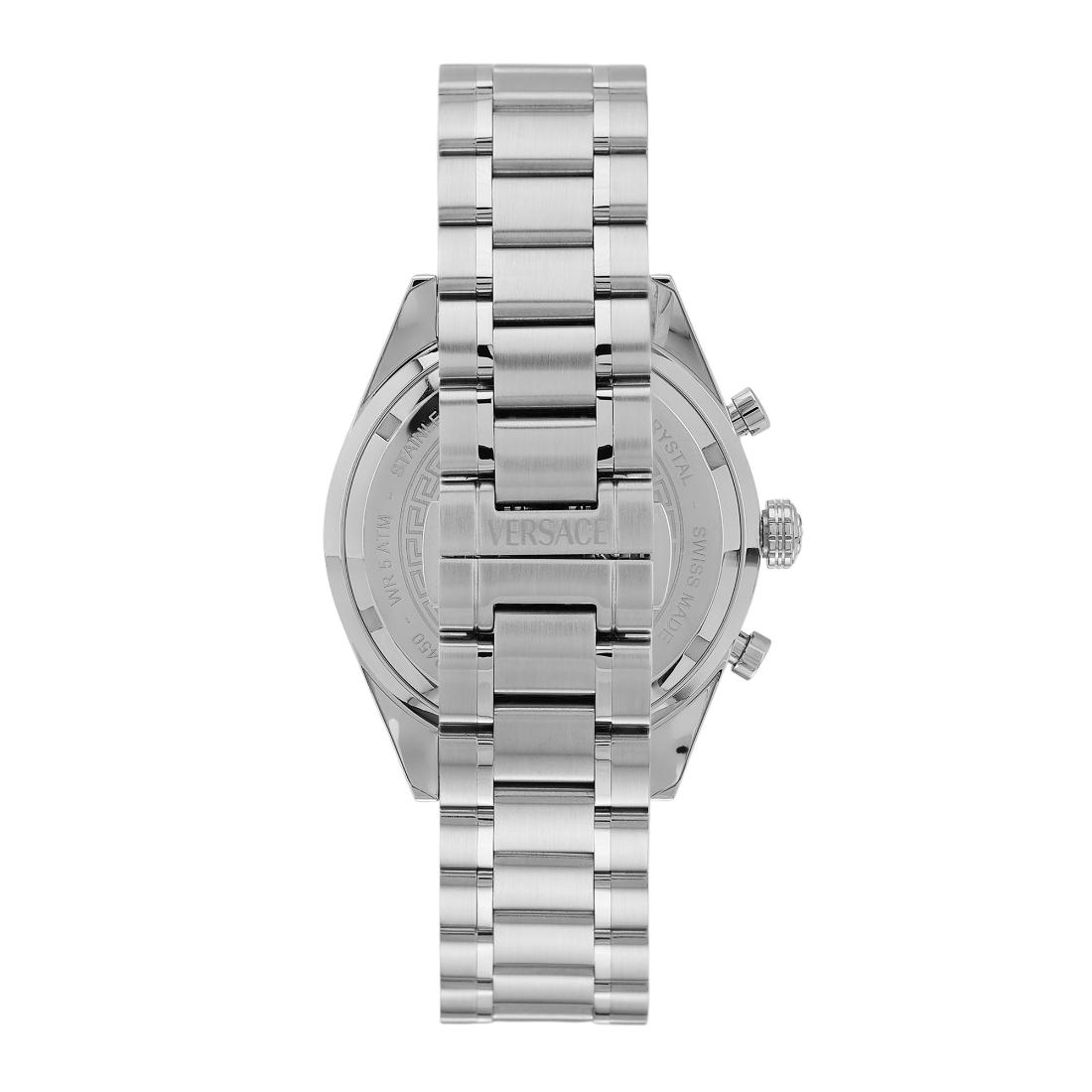 Versace V Code 41 mm Blue Dial Unisex Chrono Watch VE0CA0124