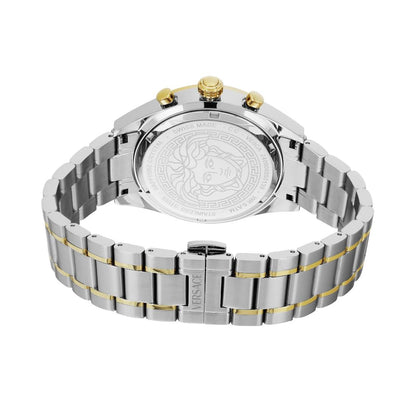 Versace V-Code Chrono 41 mm Green Dial Men Watch- VE0CA0324