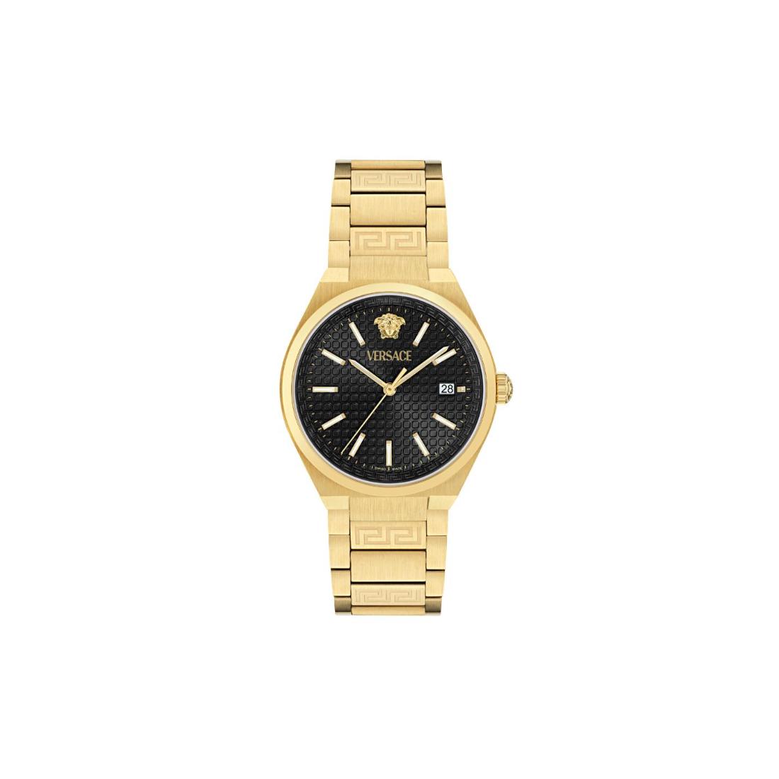 Versace V-Auria 39x48,1 mm Black Dial Men Analog Watch VE0F00525
