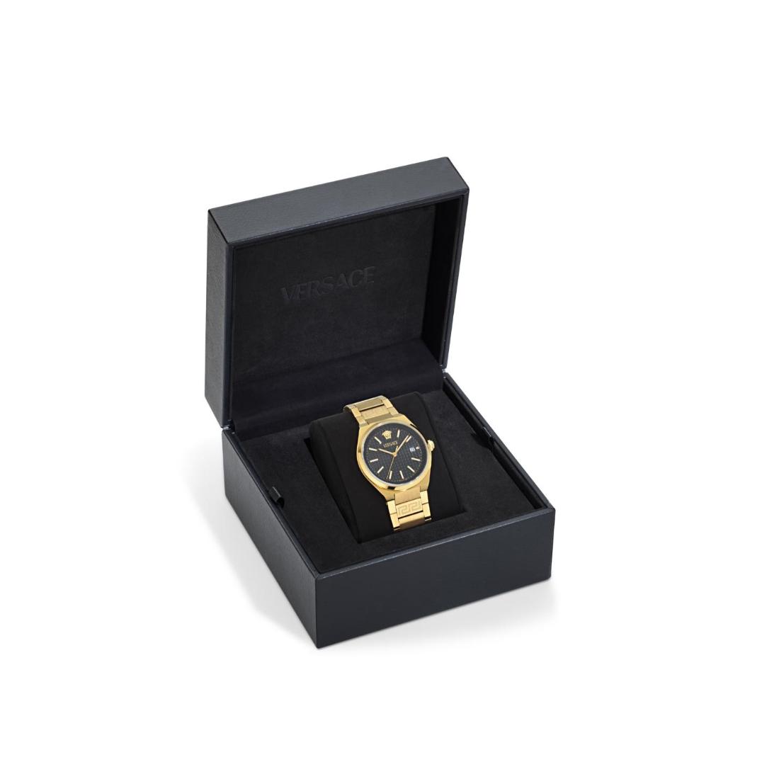 Versace V-Auria 39x48,1 mm Black Dial Men Analog Watch VE0F00525