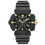 Versace Real Active Chrono 45 mm Black Dial Unisex Watch- VE0L00125