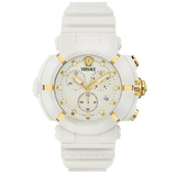 Versace Real Active Chrono 45 mm Off White Dial Unisex Watch VE0L00225