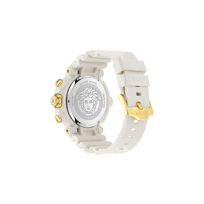 Versace Real Active Chrono 45 mm Off-White Dial Unisex Watch- VE0L00225