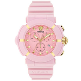 Versace Real Active Chrono 45 mm Pink Dial Unisex Watch VE0L00425