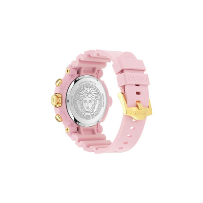 Versace Real Active Chrono 45 mm Pink Dial Unisex Watch- VE0L00425