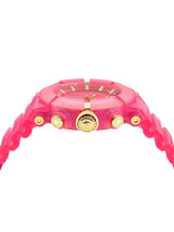 Versace REAL ACTIVE Unisex 45 mm Fuchsia Dial Chrono Watch VE0L00725
