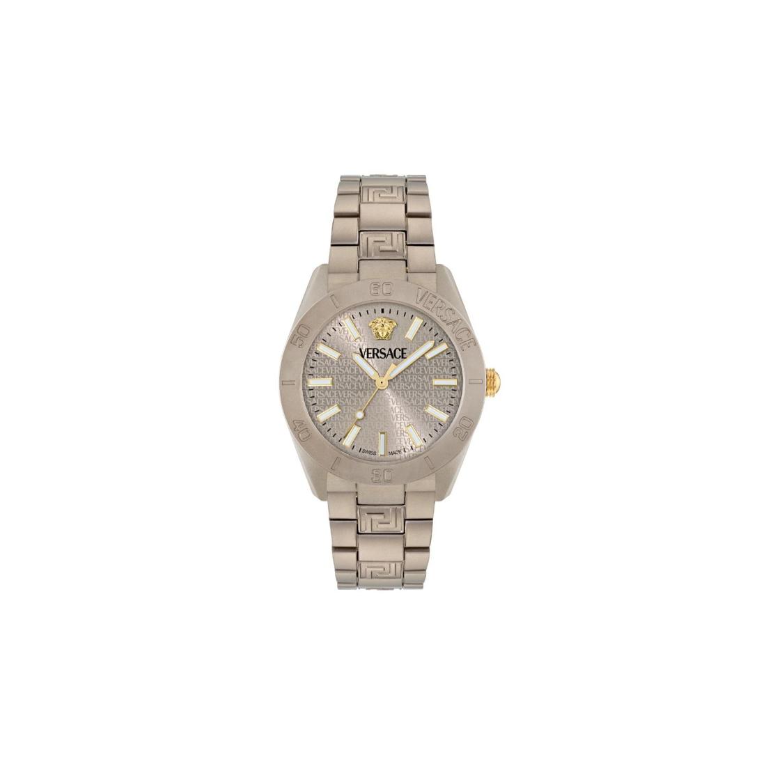 Versace V-Dome 42 mm Ivory Dial Men Analog Watch VE0M00125