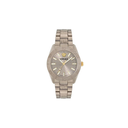 Versace V-Dome 42 mm Ivory Dial Men Analog Watch- VE0M00125