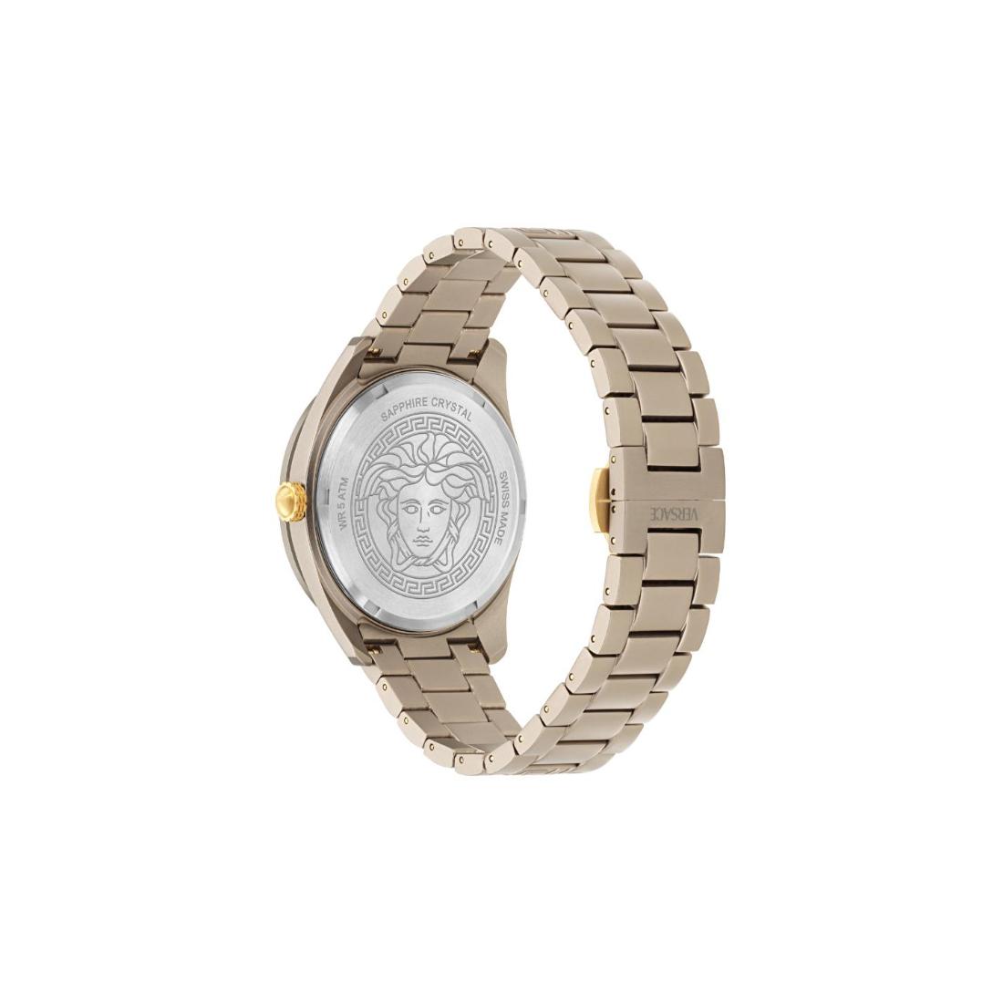 Versace V-Dome 42 mm Ivory Dial Men Analog Watch VE0M00125
