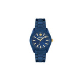 Versace V-Dome 42 mm Blue Dial Men Analog Watch VE0M00325