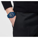 Versace V-Dome 42 mm Blue Dial Men Analog Watch VE0M00325