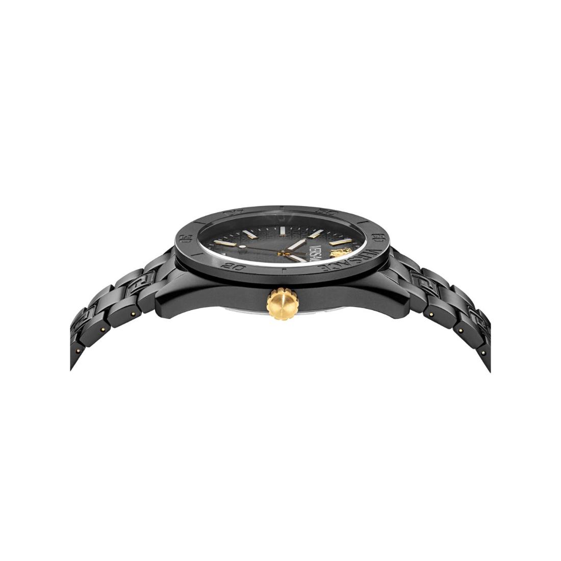Versace V-Dome 42 mm Black Dial Men Analog Watch VE0M00425