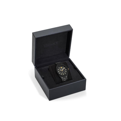 Versace V-Dome 42 mm Black Dial Men Analog Watch- VE0M00425