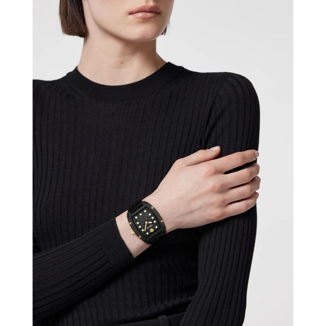 Versace Dominus 36x44.71 mm Black Dial Women Analog Watch VE0N00125