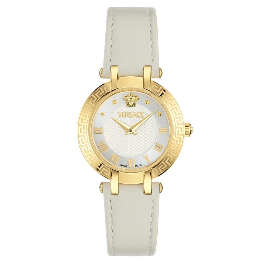 Versace VERSACE ANTLIA Women 34 mm White-Silver Dial Analog Watch VE0P00225