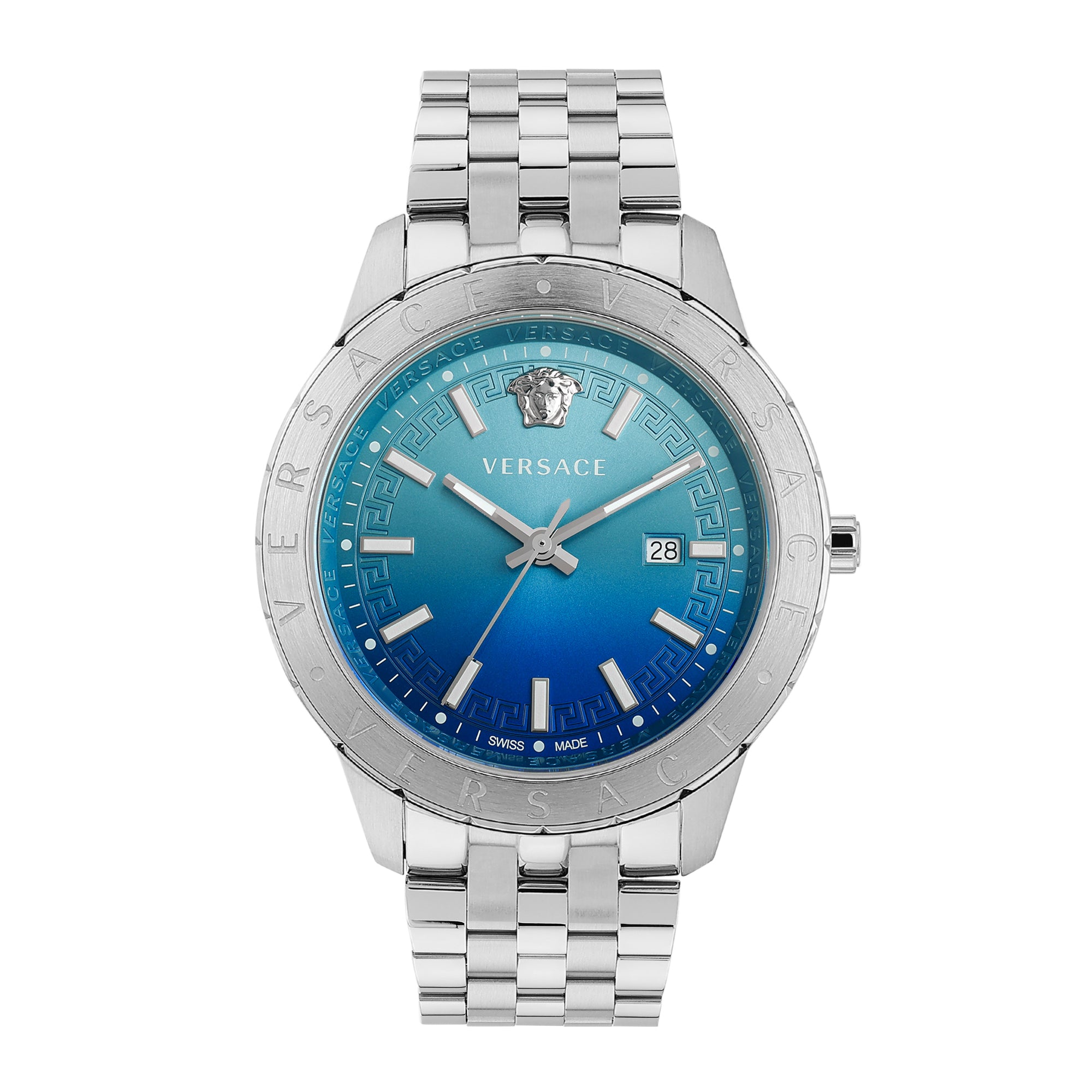 Versace Universe 43 mm Vanished Blue Dial Men Analog Watch VE2C01125