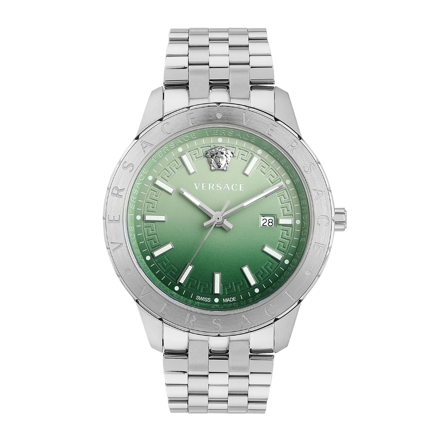 Versace Univers 43 mm Vanished Light Green Dial Men Analog Watch- VE2C01225