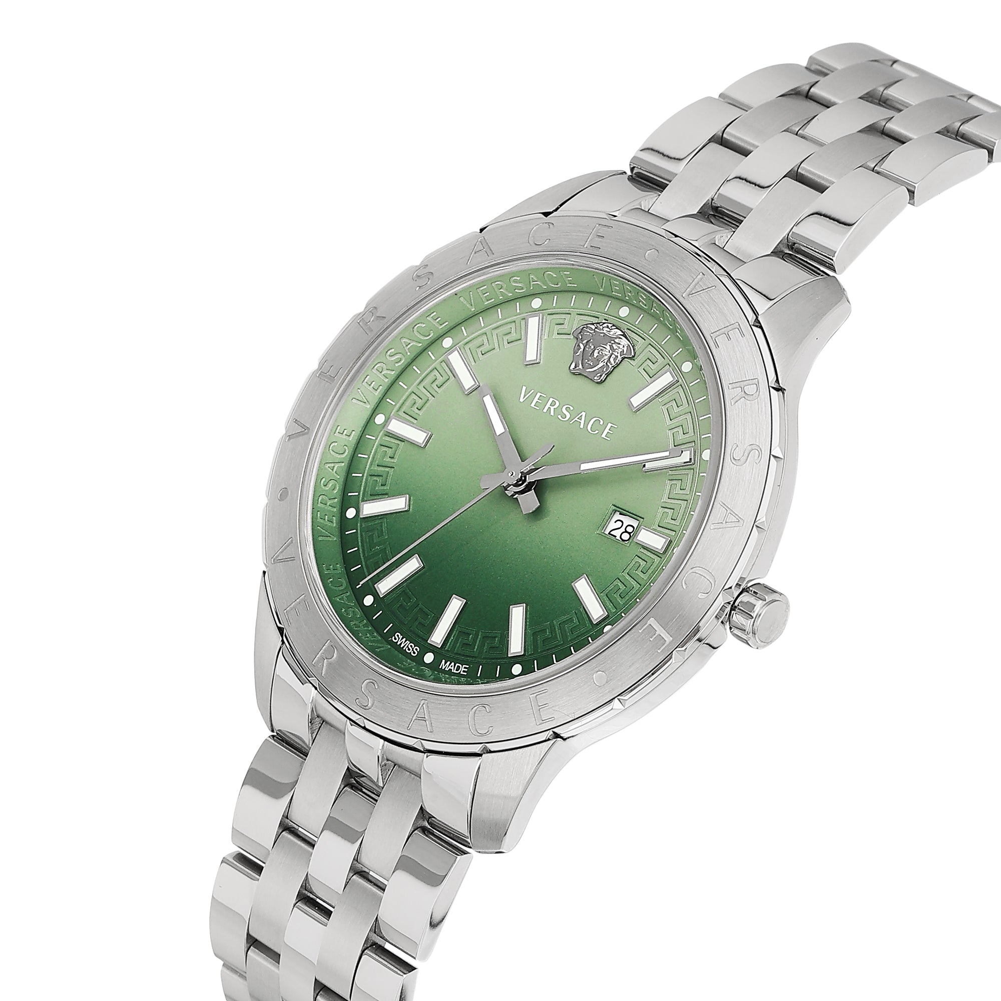 Versace Universe 43 mm Vanished Light Green Dial Men Analog Watch VE2C01225