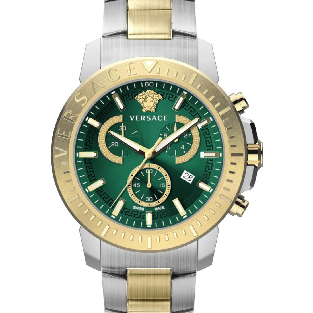 Versace New Chrono 45 mm Green Dial Men Watch- VE2E00421