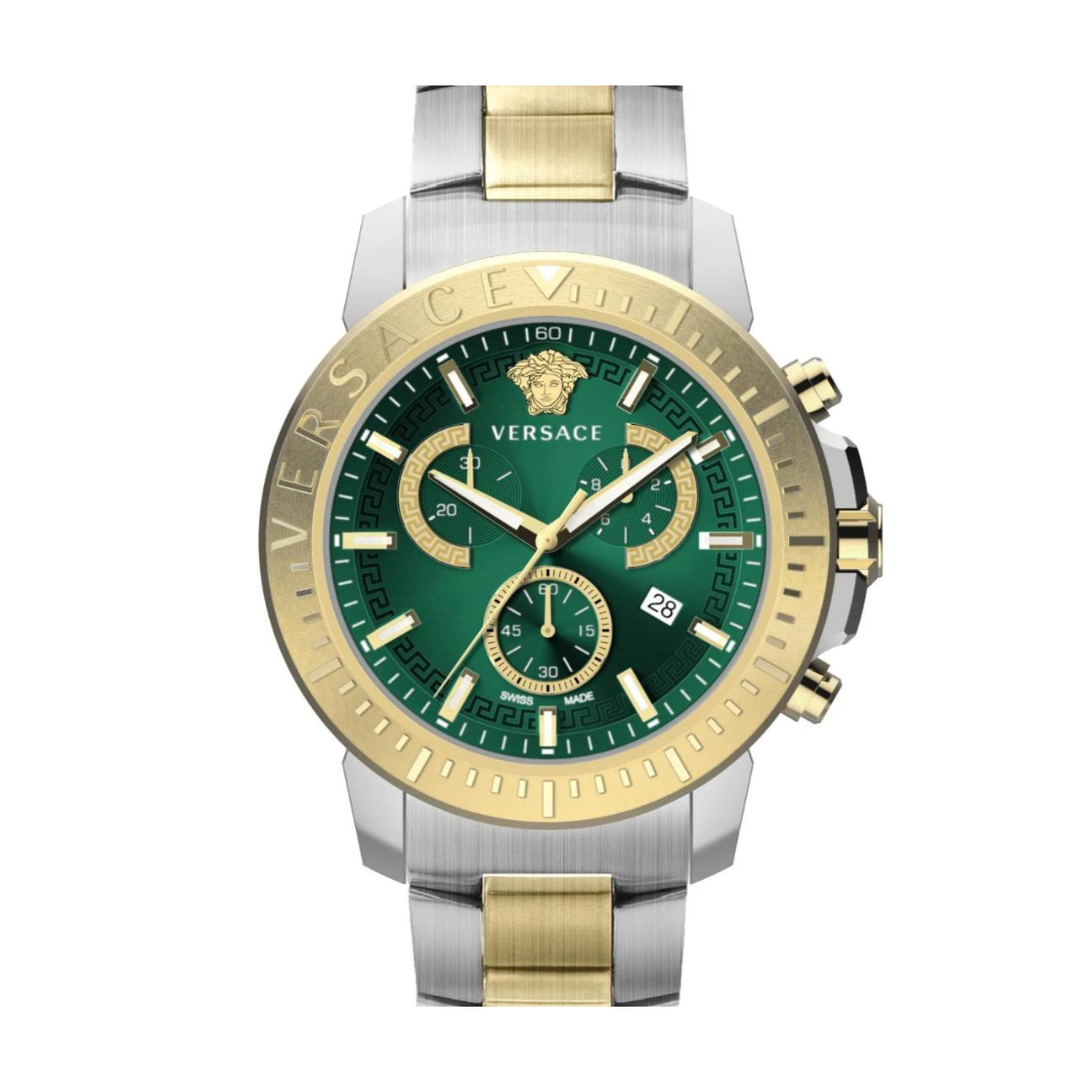 Versace New Chrono 45 mm Green Dial Men Watch VE2E00421