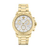 Versace New Chrono 45 mm White Silver Dial Men Watch VE2E00521