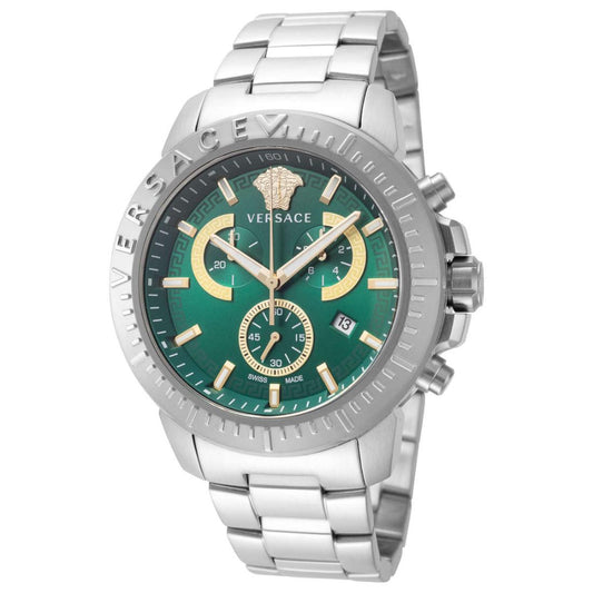Versace Men 45 mm Size Green Dial Analog Watch- VE2E00821