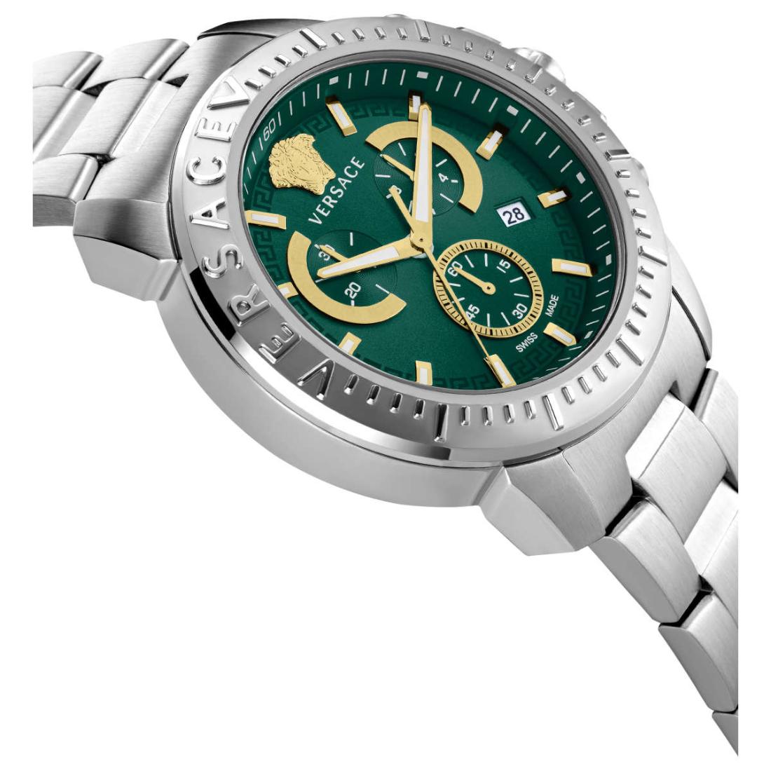 Versace Men 45 mm Size Green Dial Analog Watch VE2E00821