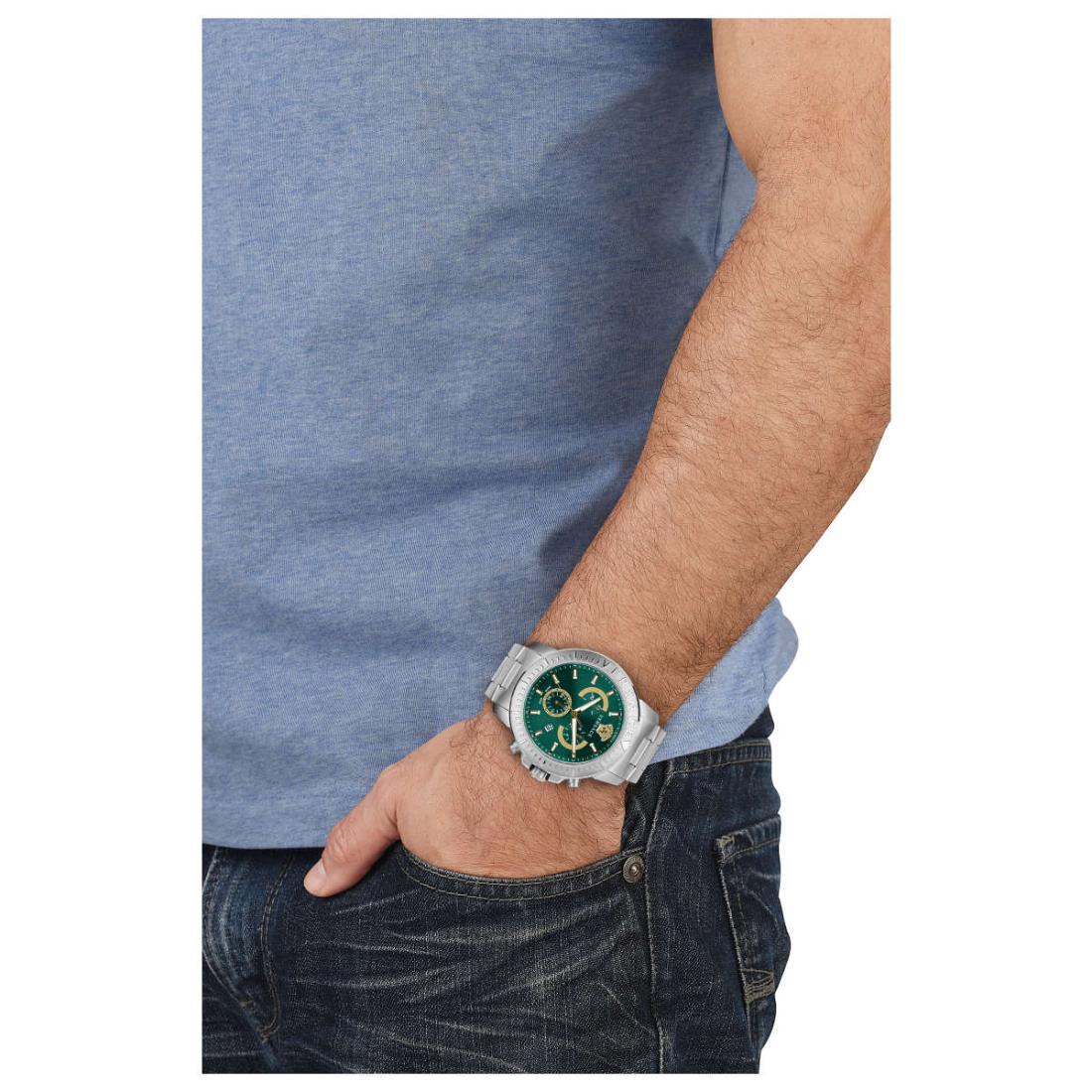 Versace Men 45 mm Size Green Dial Analog Watch VE2E00821