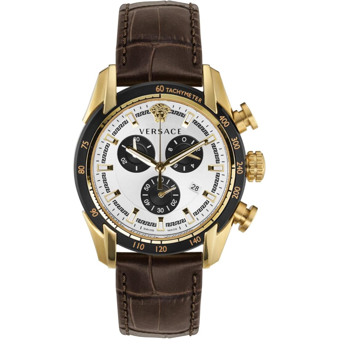 Versace Men 44 mm Size White Dial Analog Watch VE2I00221