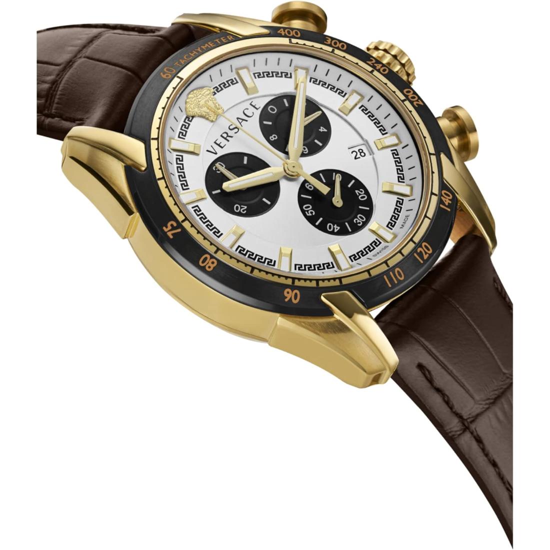 Versace Men 44 mm Size White Dial Analog Watch VE2I00221