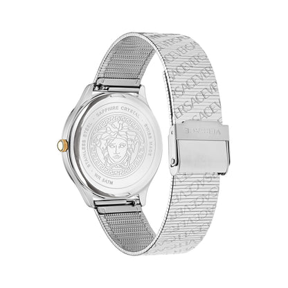 Versace Logo Halo Silver Dial Women Watch - Ve2O00422