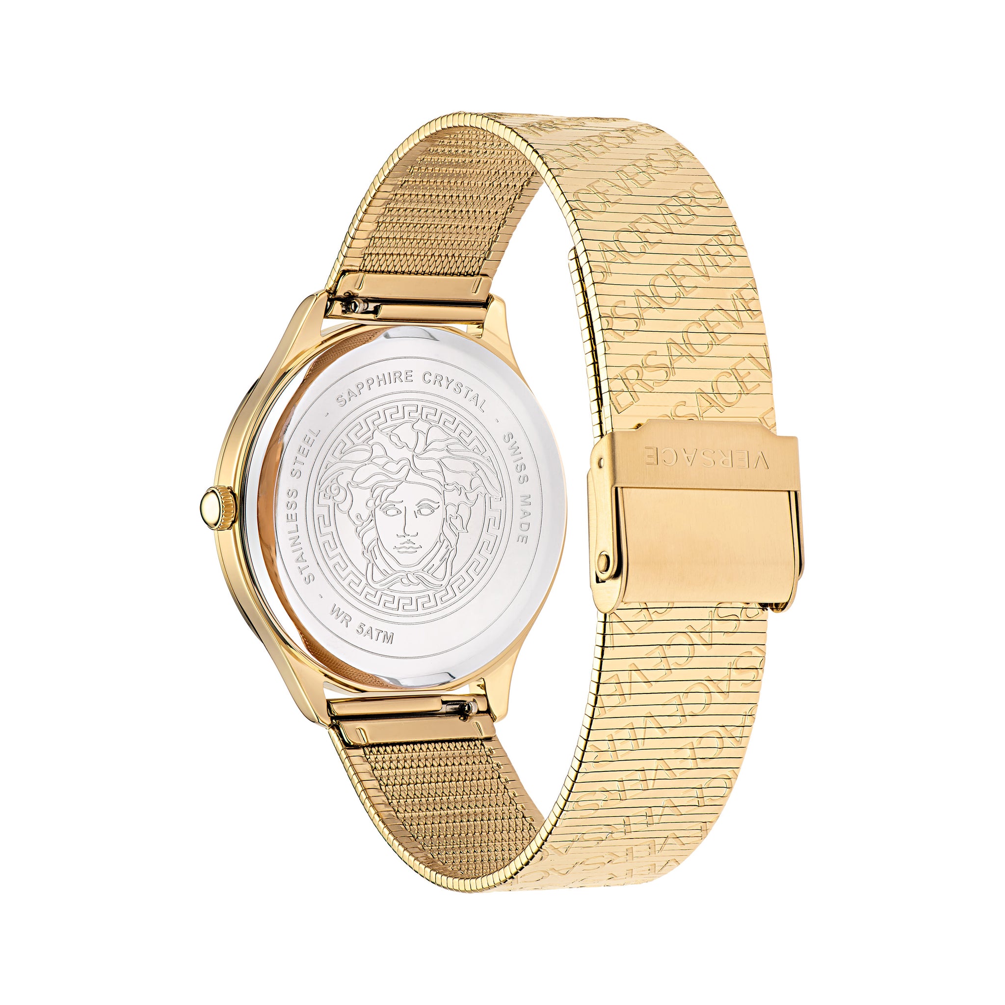 Versace 38 mm Logo Halo Black Dial Women Watch VE2O00522
