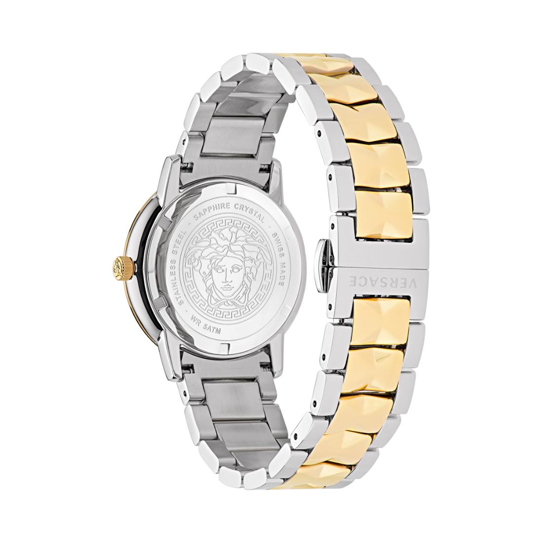 Versace V Tribute 36 mm Green Dial Women Analog Watch VE2P00522