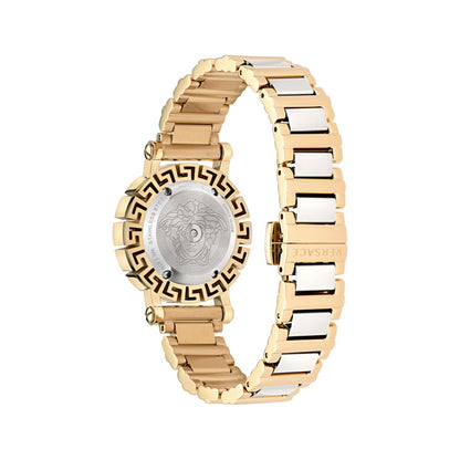 Versace Greca Glam 30 mm Green Dial Women Analog Watch- VE2Q00622