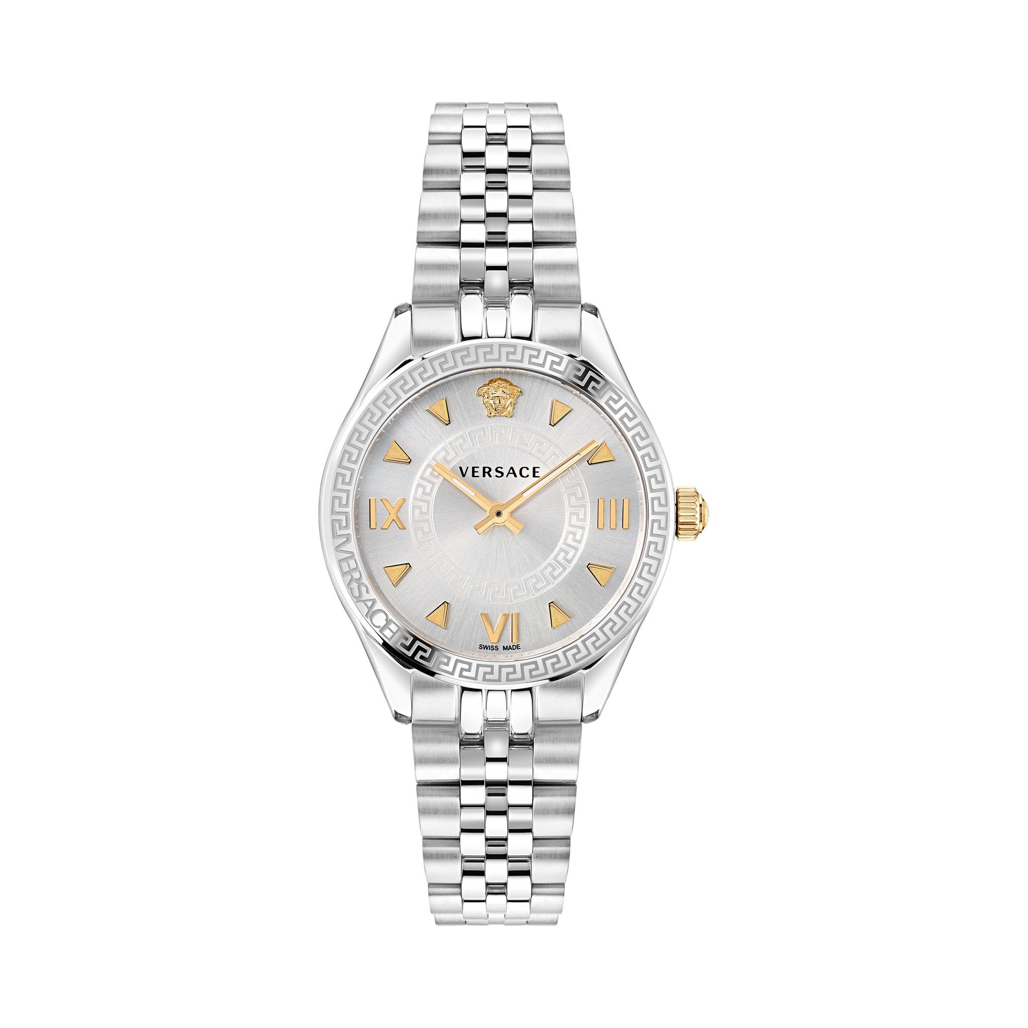 Versace 35 mm Hellenyium Silver Dial Women Watch VE2S00322