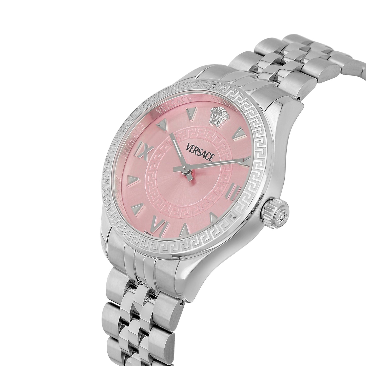 Versace Hellenyium 35 mm Pink Dial Women Analog Watch- VE2S00825