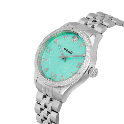 Versace Hellenyium 35 mm Light Blue Dial Women Analog Watch- VE2S00925