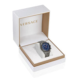 Versace Hellenyium Chrono 44 mm Blue Dial Men Watch VE2U00722