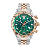 Versace Hellenyium Chrono 44 mm Green Dial Men Watch VE2U00924