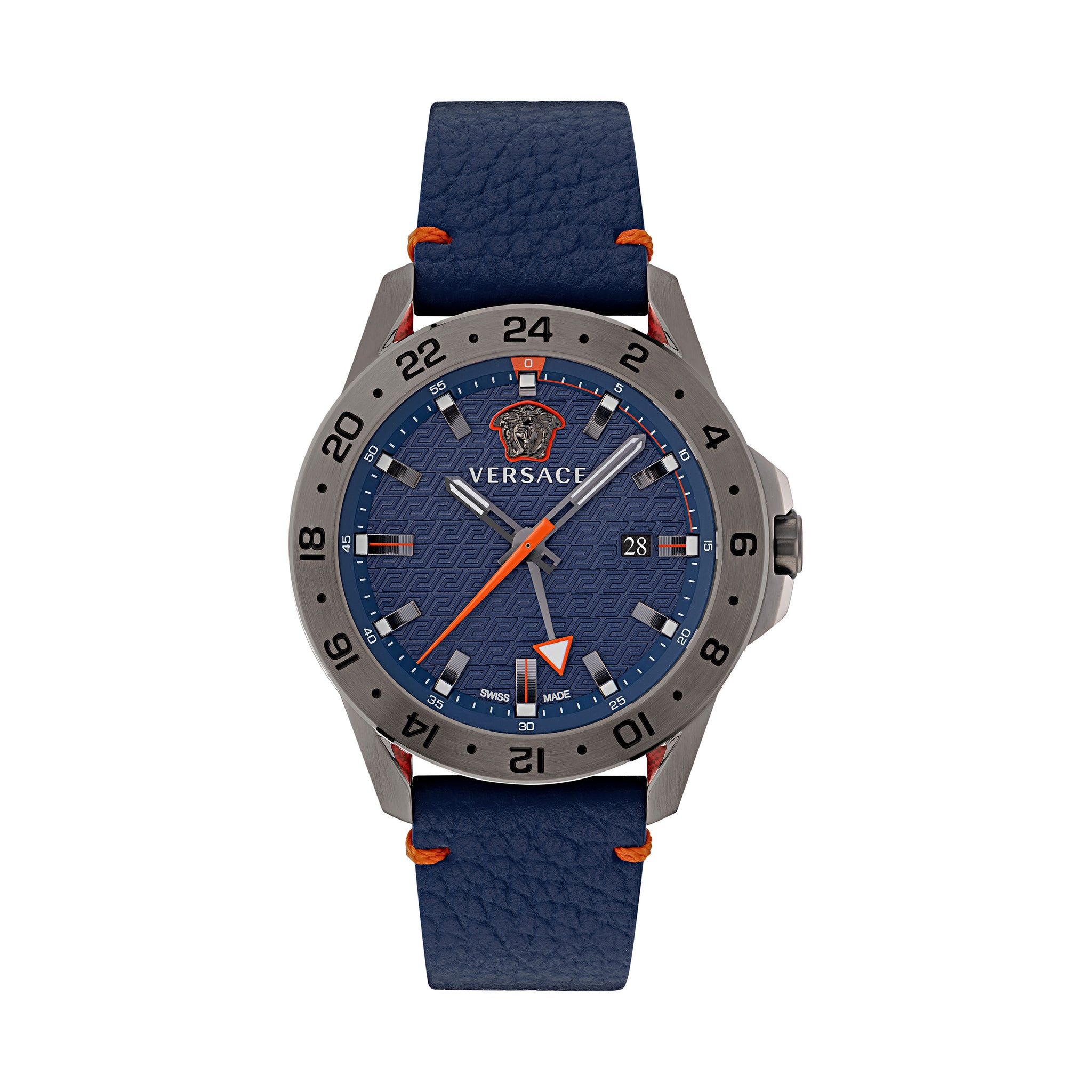 Versace 45 mm Wrist Watch Men Blue Dial VE2W00222