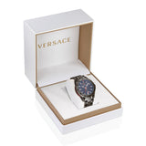 Versace Sport Tech Gmt 45 x53.3 mm Blue Dial Men Analog Watch- VE2W00422