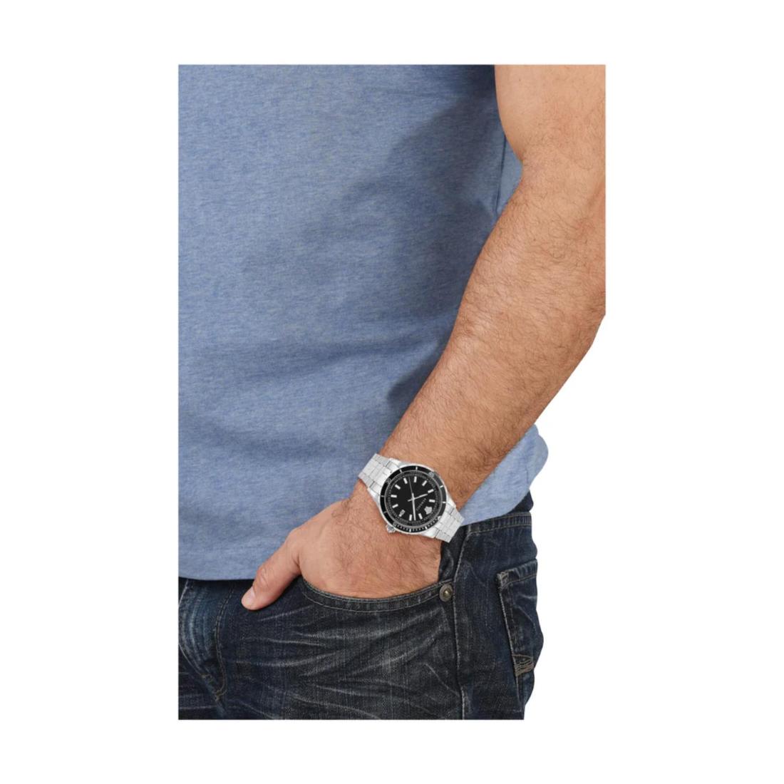 Versace Hellenyium 42 mm Black Dial Men Analog Watch- VE3A00520