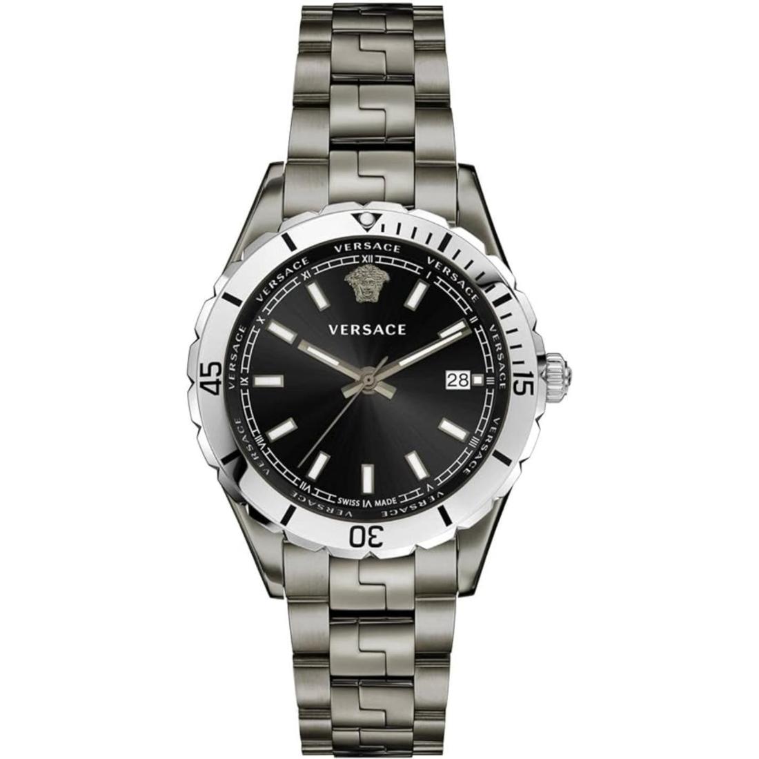 Versace Hellenyium 42 mm Black Dial Men Analog Watch- VE3A00620