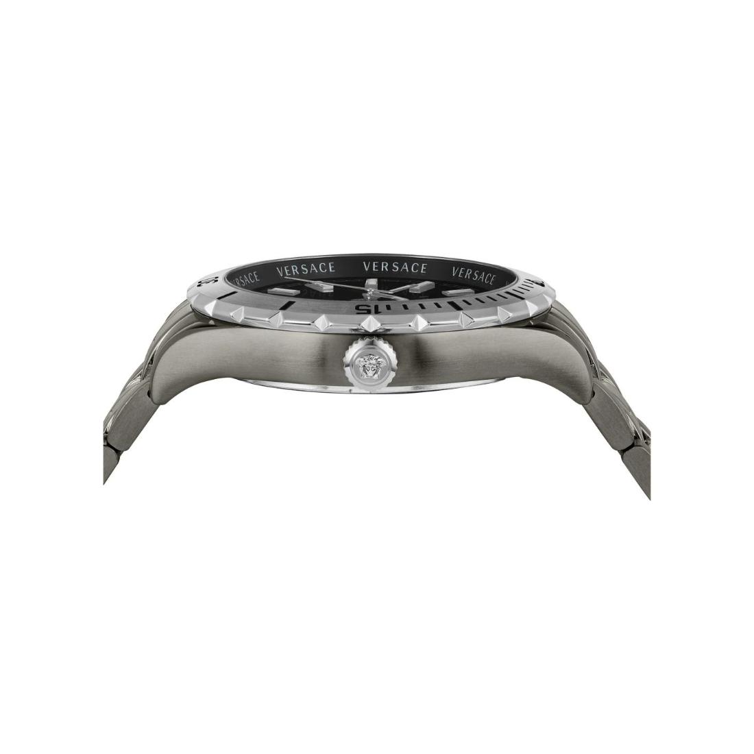 Versace Hellenyium 42 mm Black Dial Men Analog Watch- VE3A00620