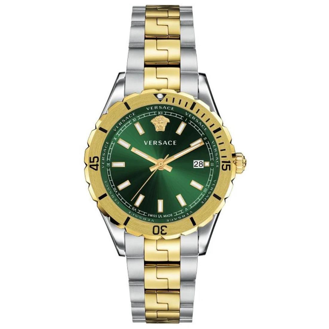 Versace Hellenyium 42 mm Green Dial Men Analog Watch VE3A00720