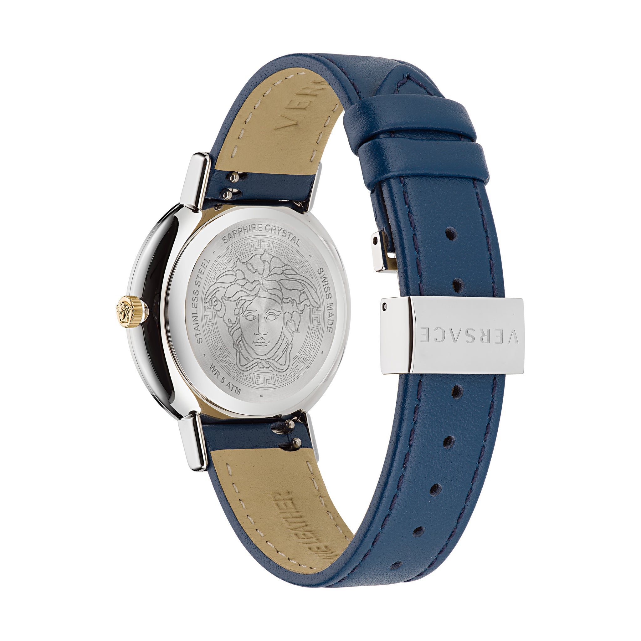 Versace 44 mm Wrist Watch Women Blue Dial VE3D00122