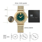 Versace Greca Chic 44 mm Green Dial Women Analog Watch VE3D00522
