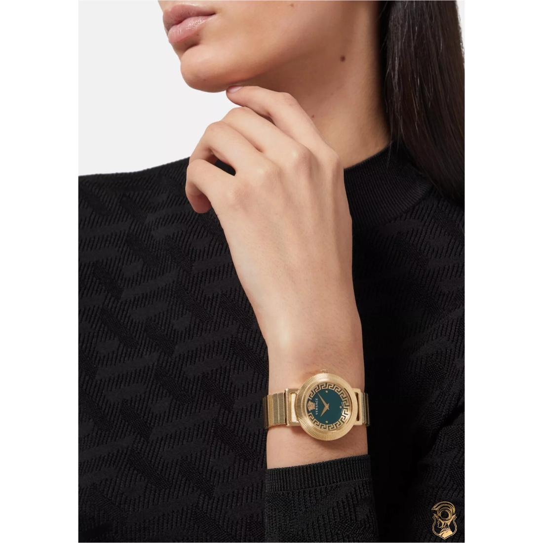 Versace Greca Chic 44 mm Green Dial Women Analog Watch VE3D00522